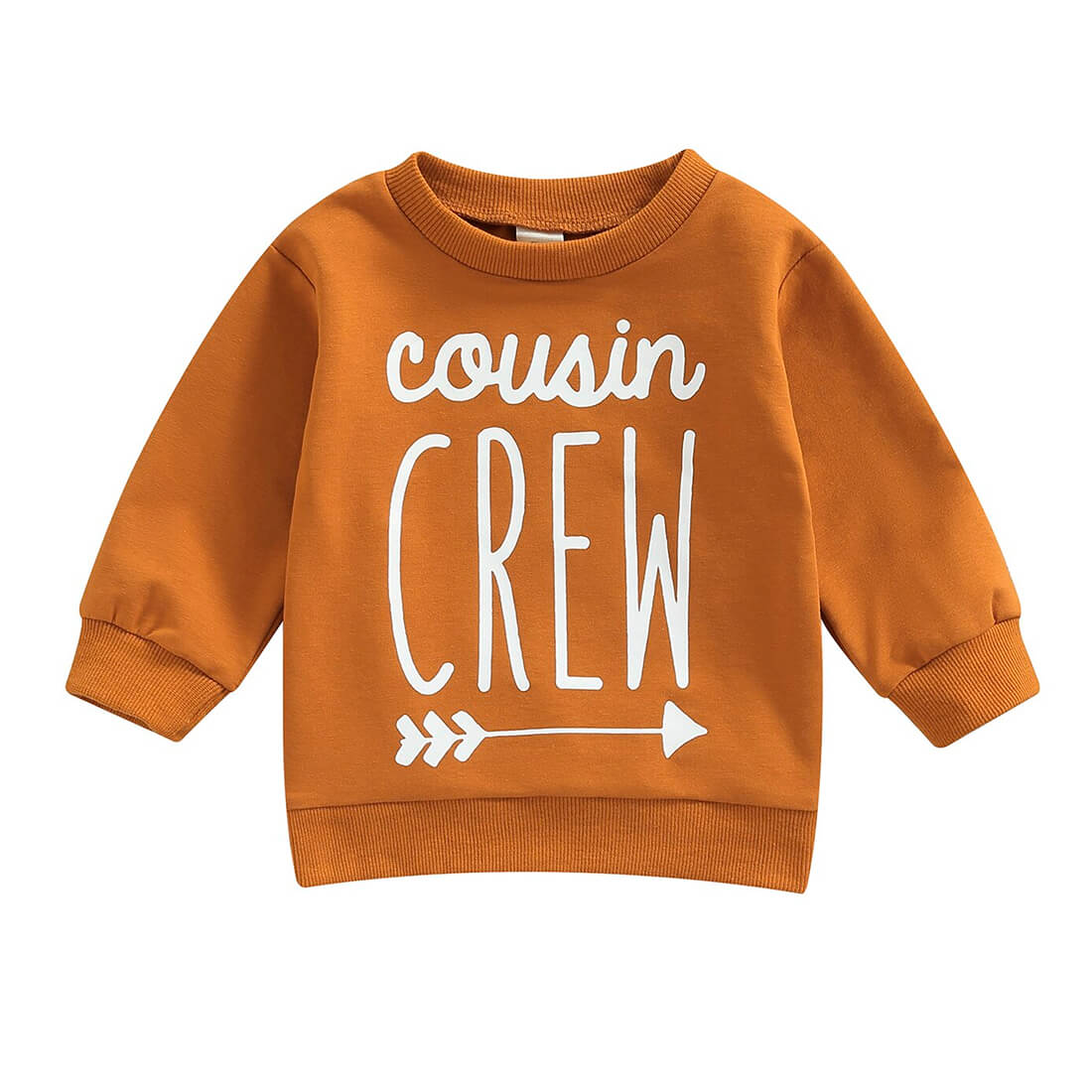 Cousin Crew Baby Sweatshirt - Wearebambino - Brown - 3 - 6 M - Cousin Crew Baby Sweatshirt