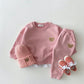 Cozy Bear Sweatshirt Set - Wearebambino - Pink - 12 - 18 M - Cozy Bear Sweatshirt Set