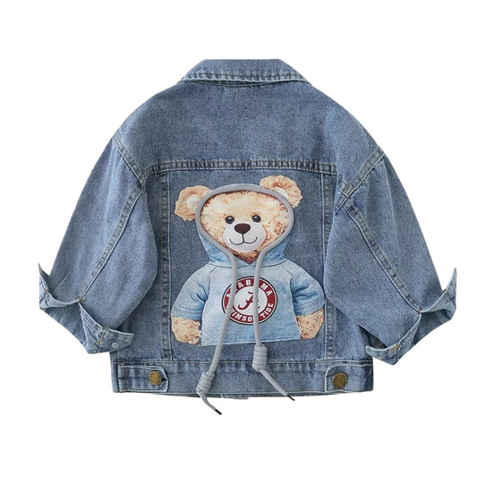 Cozy Cartoon Denim: Playful Outfit for Little Explorers - Wearebambino - Blue - 2T - Cozy Cartoon Denim: Playful Outfit for Little Explorers