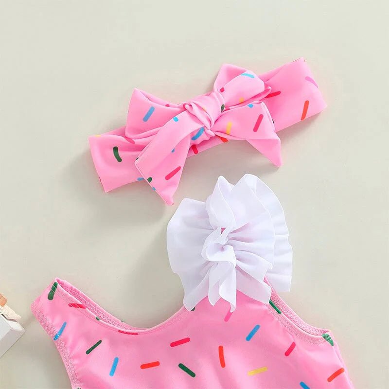 Cupcakes Baby Swimsuit - Wearebambino - 6 - 9 M - Cupcakes Baby Swimsuit