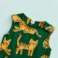 Cute Tiger Sleeveless Baby Jumpsuit - Wearebambino - 0 - 3 M - Cute Tiger Sleeveless Baby Jumpsuit