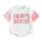 Daddy's Bestie Baby Bodysuit - Wearebambino - 0 - 3 M - Daddy's Bestie Baby Bodysuit