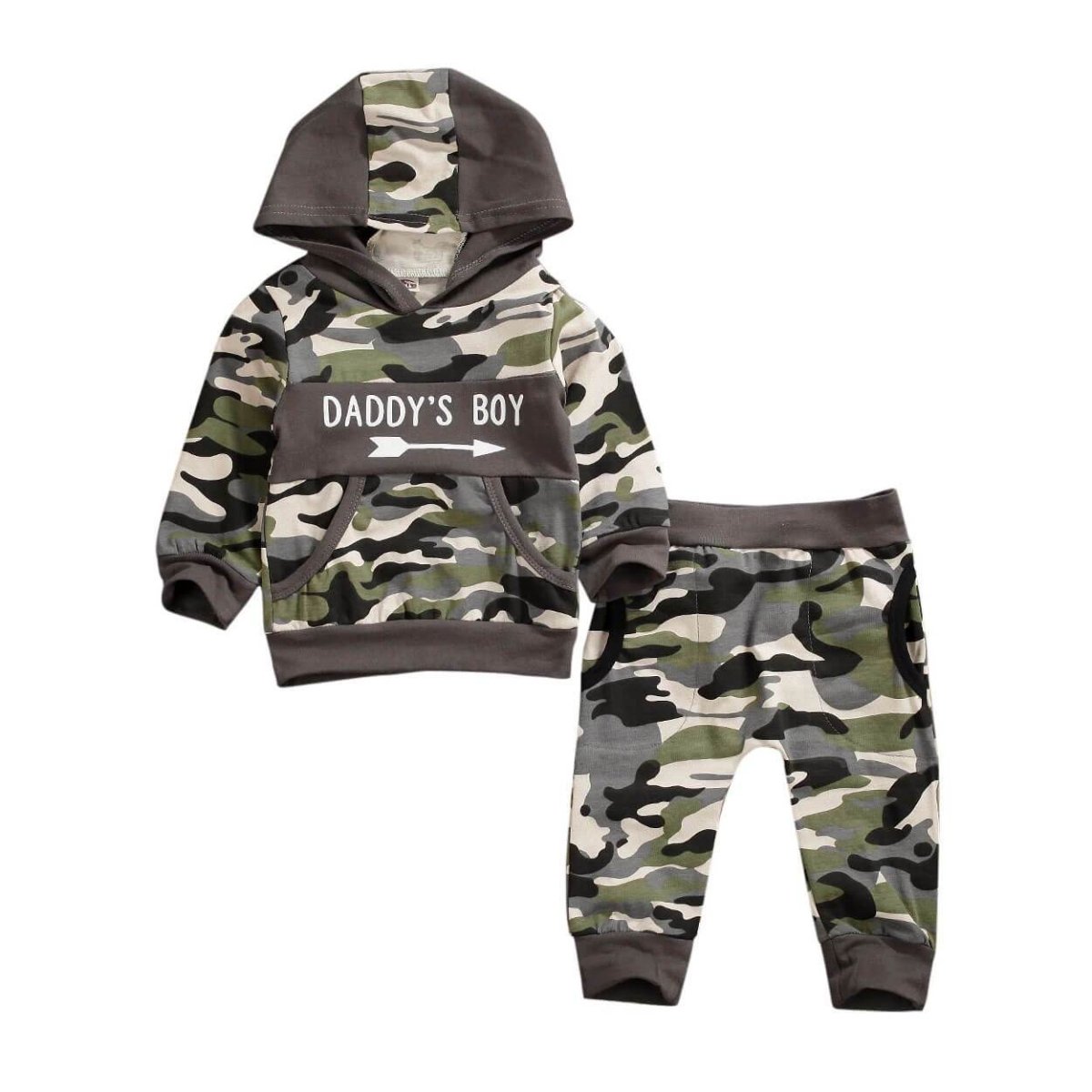 Daddy's Boy Camo Baby Set - Wearebambino - 3 - 6 M - Daddy's Boy Camo Baby Set