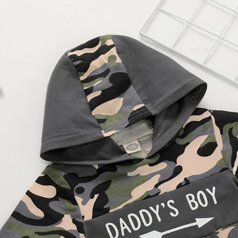 Daddy's Boy Camo Baby Set - Wearebambino - 3 - 6 M - Daddy's Boy Camo Baby Set