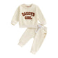 Daddy's Girl Solid Baby Set - Wearebambino - Beige - 3 - 6 M - Daddy's Girl Solid Baby Set