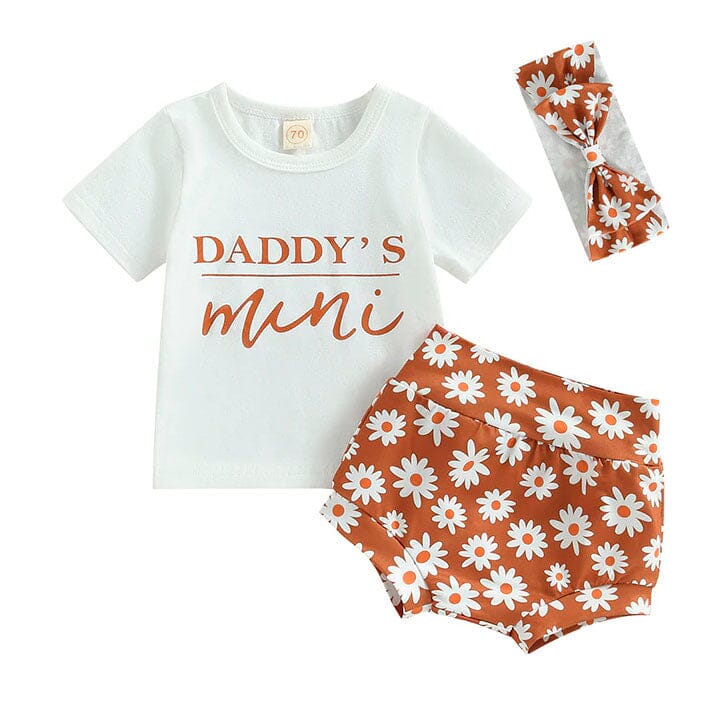 Daddy's Mini Daisy Baby Set - Wearebambino - 0 - 3 M - Daddy's Mini Daisy Baby Set