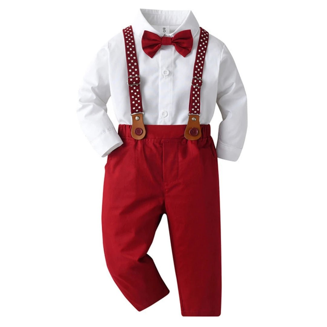 Dapper Days 4pcs Suit - Wearebambino - 2T - Dapper Days 4pcs Suit