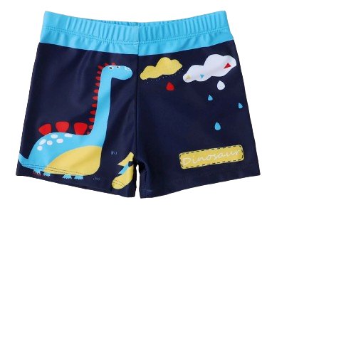 Deep Sea Divers: Boys' Shark - Print Swim Trunks - Wearebambino - Light blue - 2Y (90cm - 35.5in) - Deep Sea Divers: Boys' Shark - Print Swim Trunks