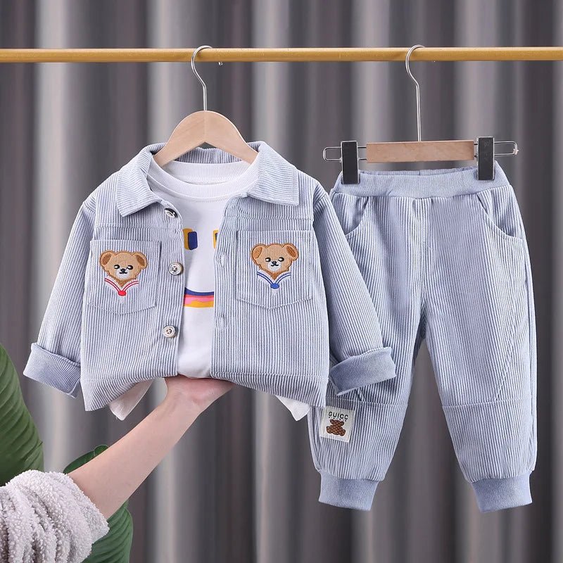 Denim Days: Jacket & Pants Set for Little Ones - Wearebambino - Yellow - 2T - Denim Days: Jacket & Pants Set for Little Ones