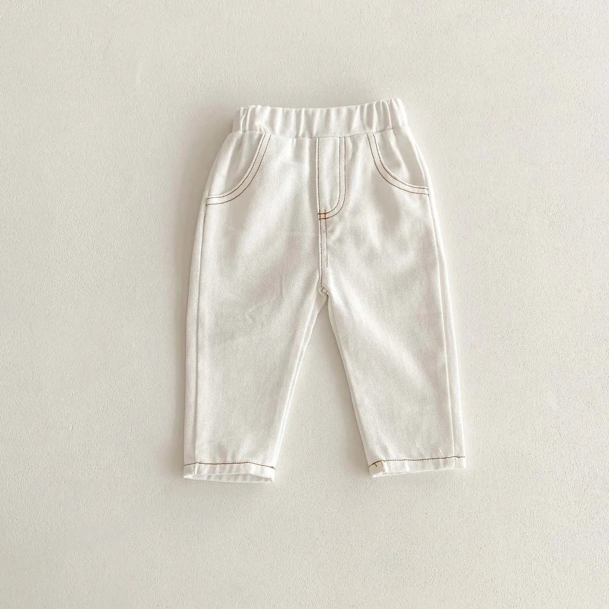 Denim Set for Babies: Cozy Jacket & Pants - Wearebambino - White - 2T - Denim Set for Babies: Cozy Jacket & Pants