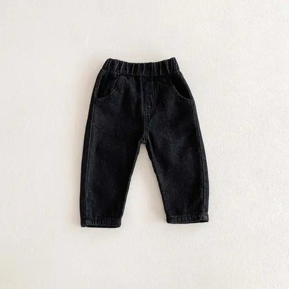 Denim Set for Babies: Cozy Jacket & Pants - Wearebambino - Black - 2T - Denim Set for Babies: Cozy Jacket & Pants