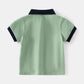 Dino Print Polo for Boys - Summer Casual Tee - Wearebambino - Dark Blue - 2T - Dino Print Polo for Boys - Summer Casual Tee