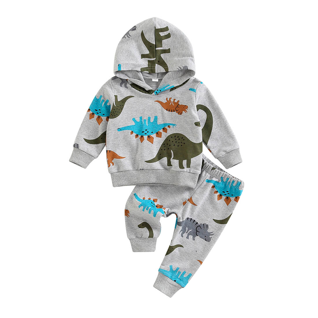 Dinosaur Hooded Baby Set - Wearebambino - 3 - 6 M - Dinosaur Hooded Baby Set