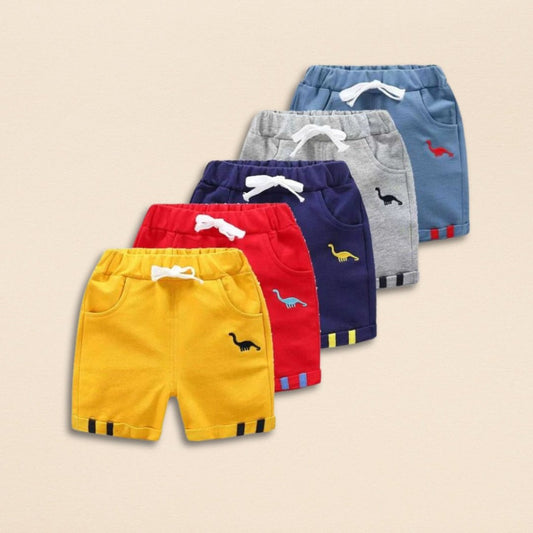 Dinosaur Shorts - Wearebambino - Yellow - 2Y (90cm - 35.5in) - Dinosaur Shorts