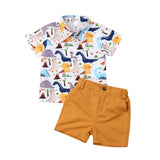 Dinosaurs Shirt Toddler Set - Wearebambino - 2T - Dinosaurs Shirt Toddler Set