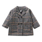 Double Breasted Plaid Toddler Jacket - Wearebambino - 2T - Double Breasted Plaid Toddler Jacket