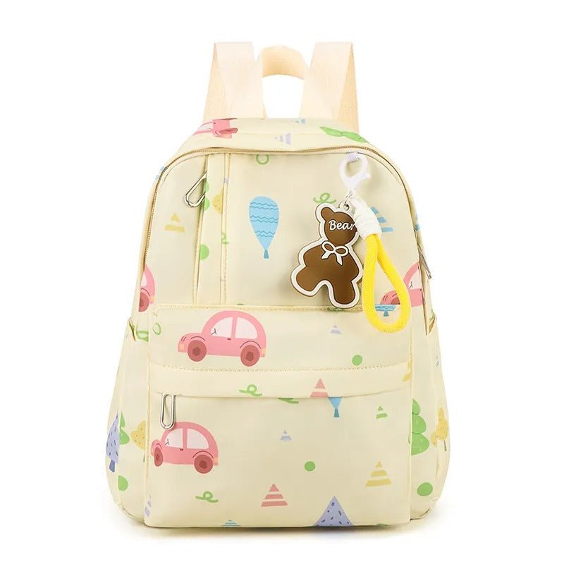 Double Shoulder Backpack - Wearebambino - Pale Yellow - Double Shoulder Backpack