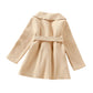 Elegant Belted Coat - Wearebambino - Pink - 2Y (90cm - 35.5in) - Elegant Belted Coat