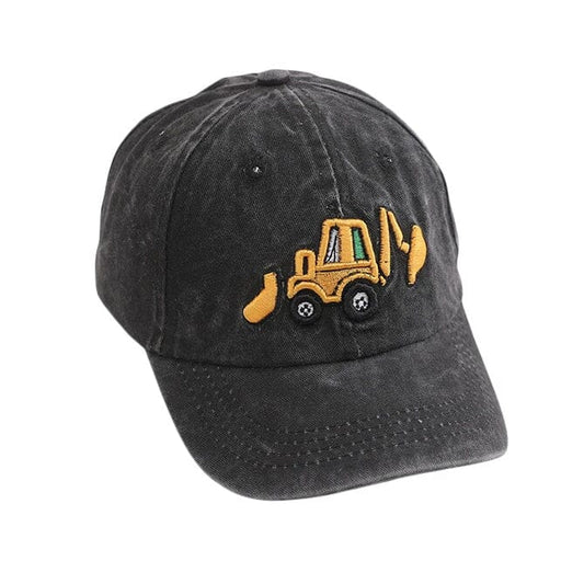 Excavator Toddler Cap - Wearebambino - Black - Excavator Toddler Cap