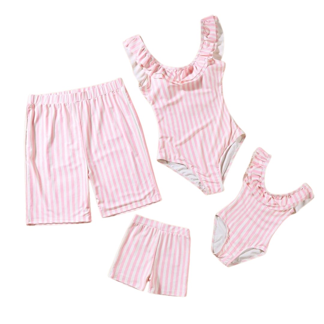 Family Fun Beach Set - Wearebambino - Pink - S - Girl - Family Fun Beach Set