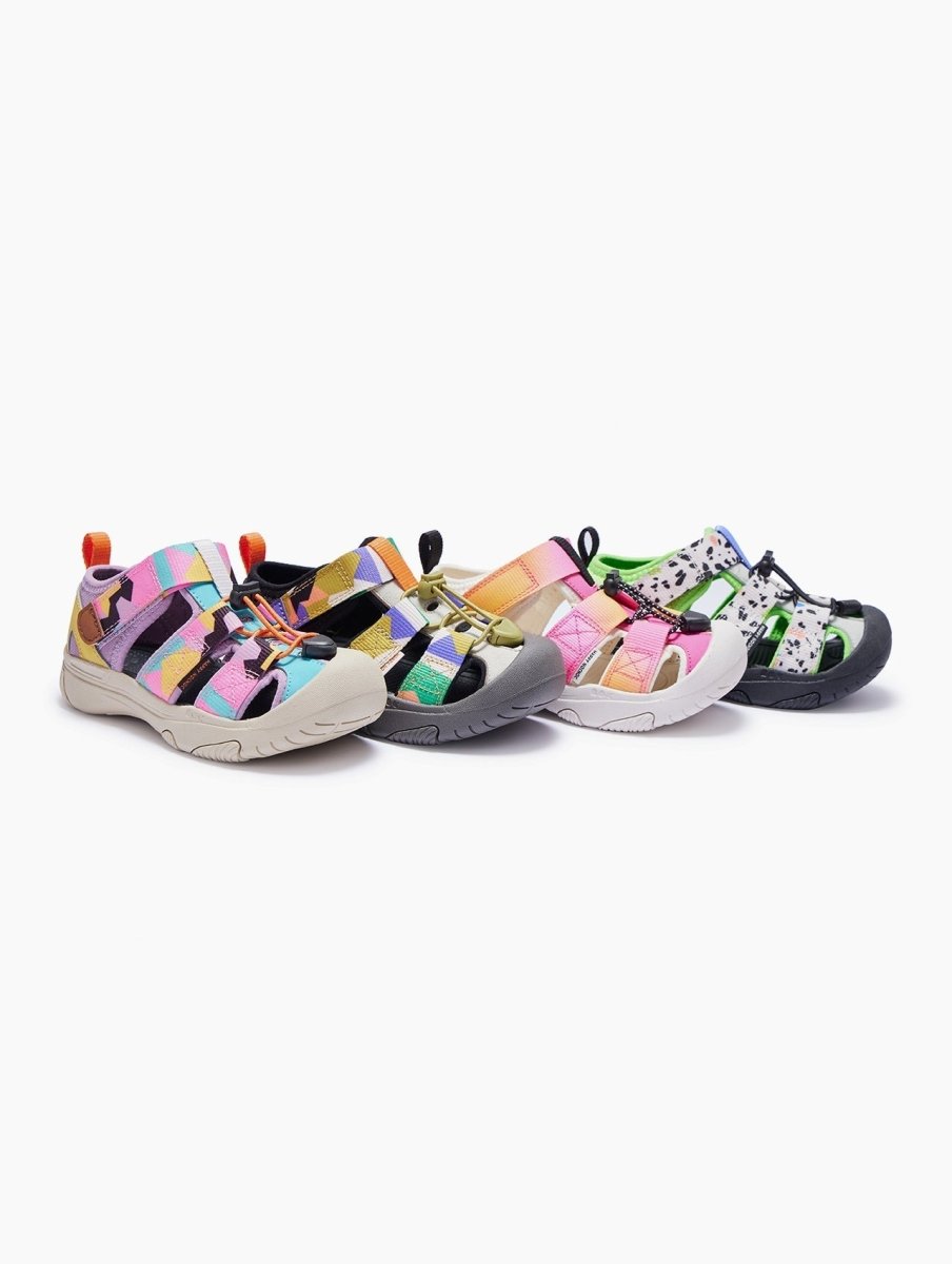 Family Matching Hiking Free Summer Sandals - Wearebambino - Purple and green camouflage - US 7.5C | EU 24 - Family Matching Hiking Free Summer Sandals