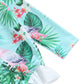 Floral Print Kids' Beachwear - Wearebambino - Green - 12 - 18 M - Floral Print Kids' Beachwear