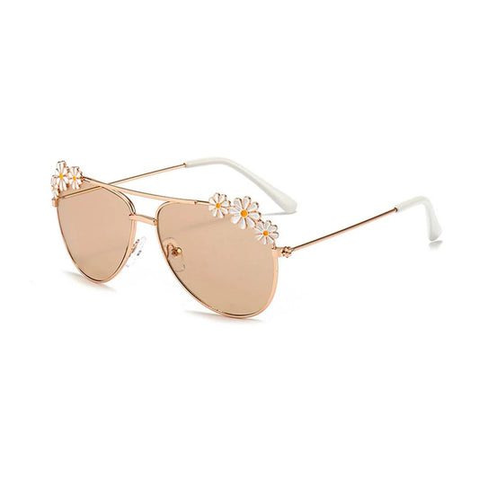 Floral Tinted Sunglasses - Wearebambino - Brown - Floral Tinted Sunglasses