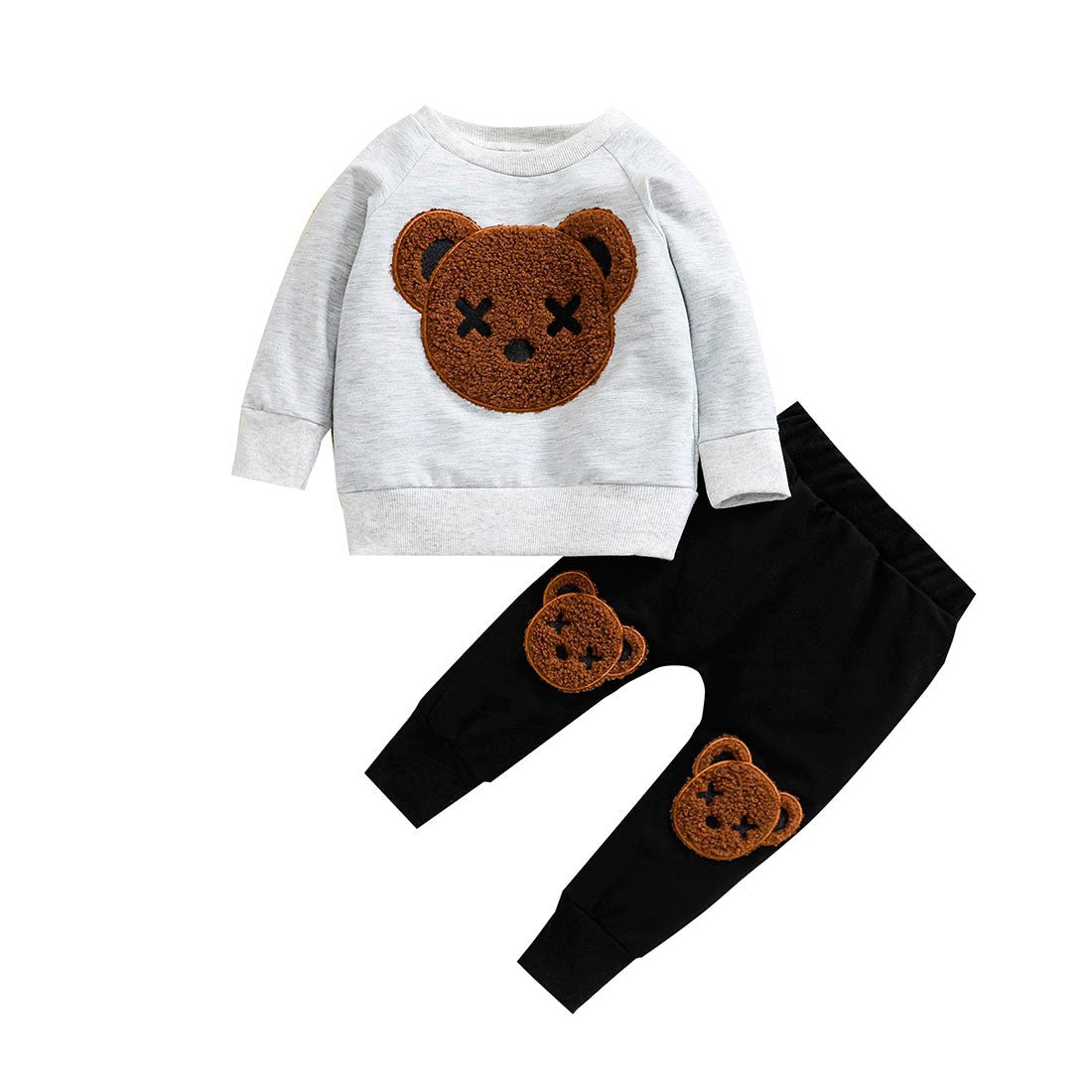 Fluffy Bear Toddler Set - Wearebambino - 12 - 18 M - Fluffy Bear Toddler Set