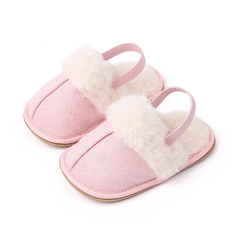 Fluffy Slipper Baby Shoes - Wearebambino - Pink - 1 - Fluffy Slipper Baby Shoes