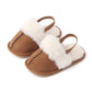 Fluffy Slipper Baby Shoes - Wearebambino - Brown - 1 - Fluffy Slipper Baby Shoes