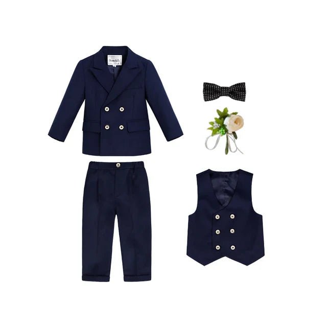 Formal Slim Suit Set - Wedding & Performance - Wearebambino - Green - 12 M - Formal Slim Suit Set - Wedding & Performance