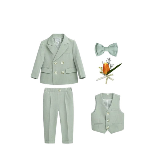 Formal Slim Suit Set - Wedding & Performance - Wearebambino - Pink - 12 M - Formal Slim Suit Set - Wedding & Performance