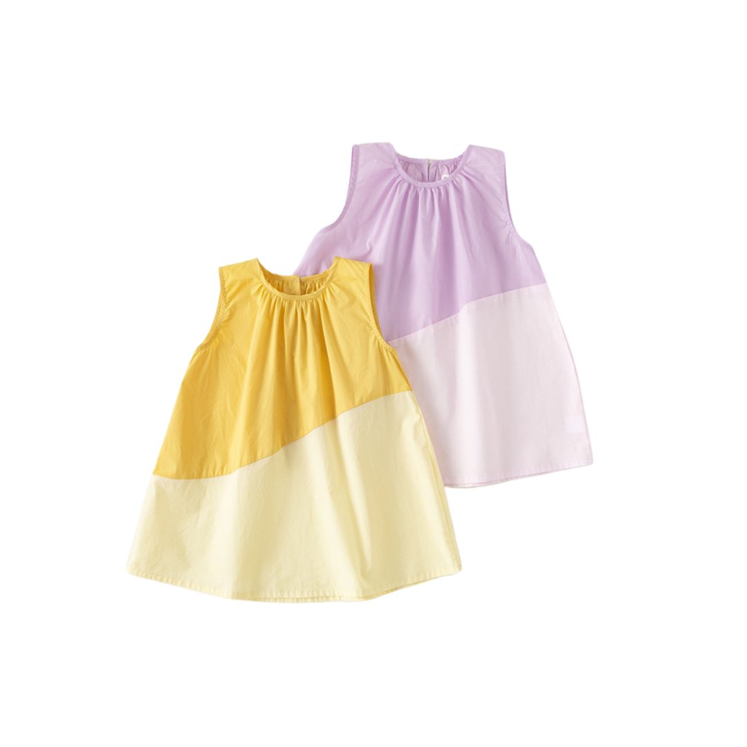 Garden Party Vest Dress - Wearebambino - Purple - 12 M - Garden Party Vest Dress