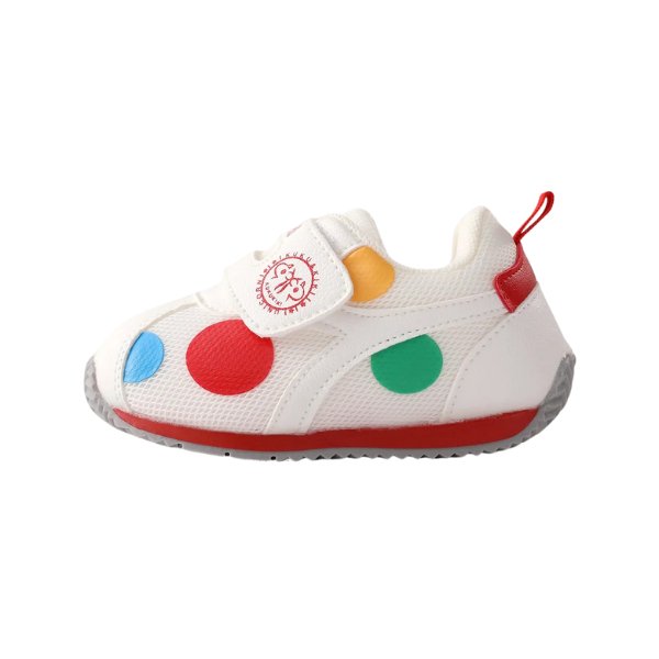 Geo Fun Velcro Sports Shoes - Wearebambino - Red - 5 - Geo Fun Velcro Sports Shoes