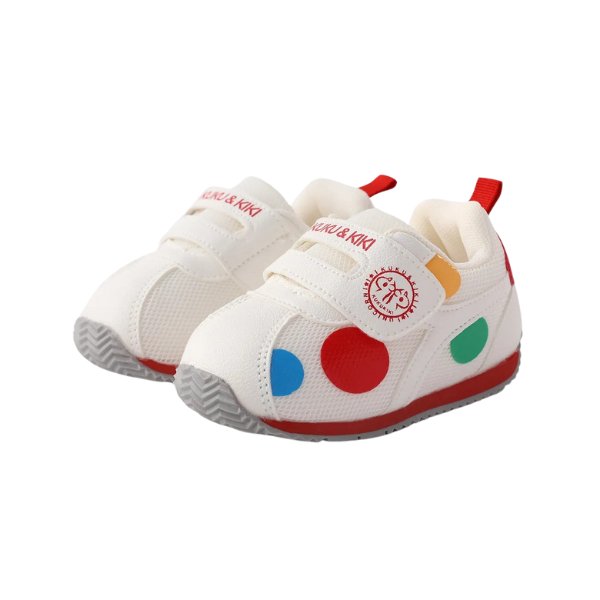 Geo Fun Velcro Sports Shoes - Wearebambino - Red - 5 - Geo Fun Velcro Sports Shoes