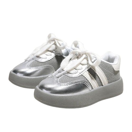 Glossy Casual Shoes - Wearebambino - Silver - 5 - Glossy Casual Shoes