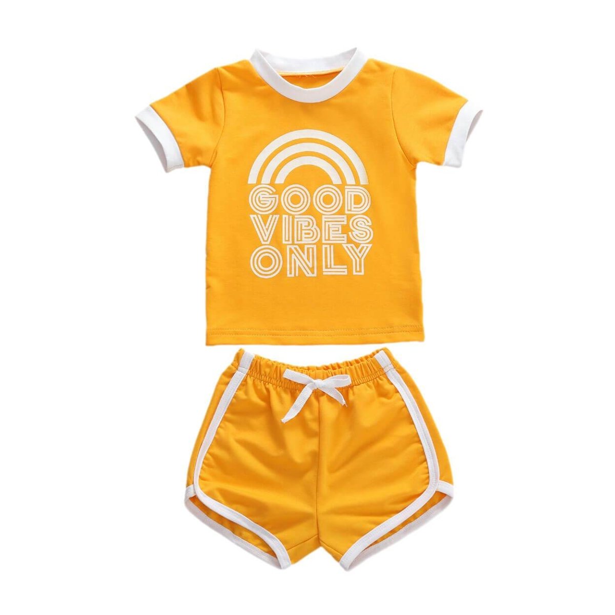 Good Vibes Only Toddler Set - Wearebambino - 9 - 12 M - Good Vibes Only Toddler Set