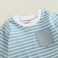 Gray Pants Striped Baby Set - Wearebambino - 3 - 6 M - Gray Pants Striped Baby Set