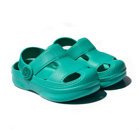 Green Solid Toddler Clogs - Wearebambino - 6 - Green Solid Toddler Clogs