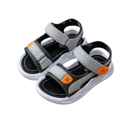 Grey summer sandals for boys - Wearebambino - Grey - 21 - Grey summer sandals for boys