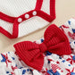 Happy 4th of July Baby Set - Wearebambino - 0 - 3 M - Happy 4th of July Baby Set