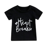 Heart Breaker Toddler Tee - Wearebambino - Black - 9 - 12 M - Heart Breaker Toddler Tee