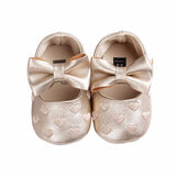 Hearts Baby Moccasins - Wearebambino - Gold - 1 - Hearts Baby Moccasins