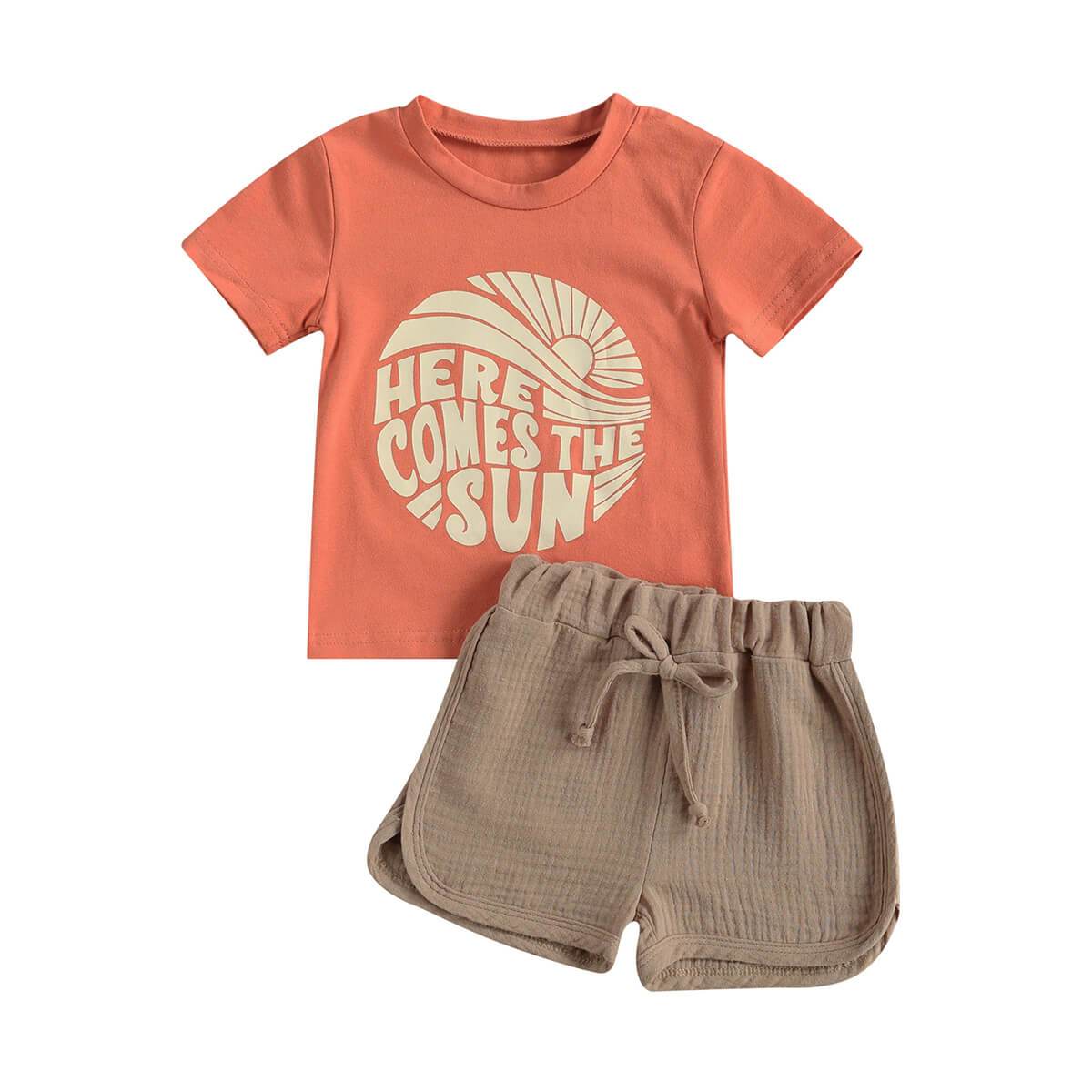 Here Comes The Sun Toddler Set - Wearebambino - 9 - 12 M - Here Comes The Sun Toddler Set