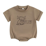 Holy Cow I'm Cute Baby Bodysuit - Wearebambino - 0 - 3 M - Holy Cow I'm Cute Baby Bodysuit