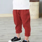 Kids Linen Pants - Wearebambino - Red - 2T - Kids Linen Pants