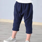 Kids Linen Pants - Wearebambino - Navy - 2T - Kids Linen Pants