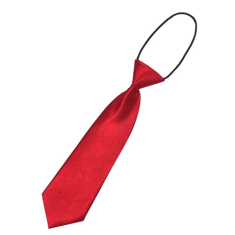 Kids' Plain Ties - Wearebambino - Red - Kids' Plain Ties