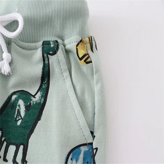 Kids Summer Shorts - Wearebambino - Dino - 2T - Kids Summer Shorts