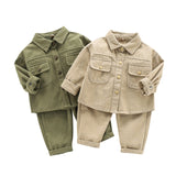 Kids' Trendy Sports Suit - Wearebambino - Beige - 12 M - Kids' Trendy Sports Suit